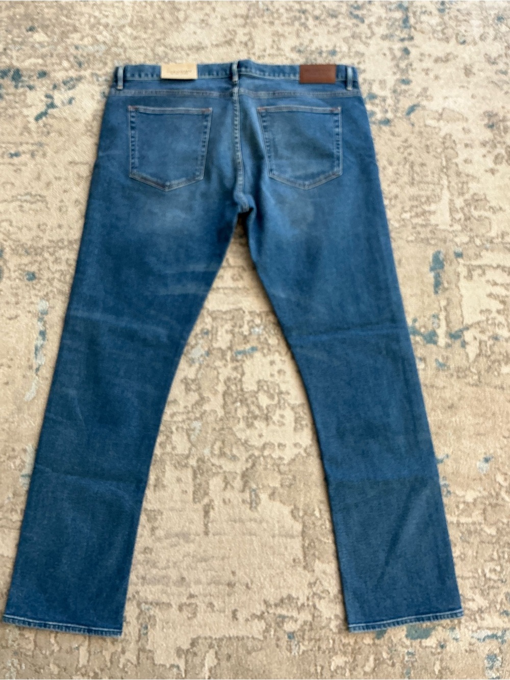 Burberry Men's Straight Jeans in Blue Denim